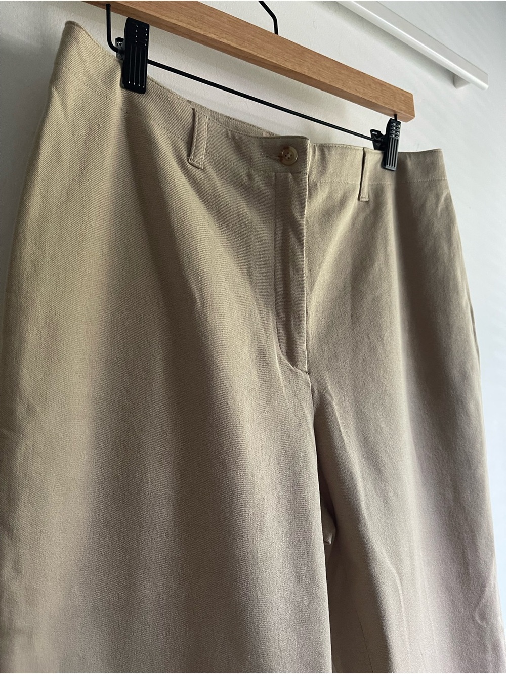 NWT Lauren Ralph Lauren Petite 14P Pebble Beige Chino Trousers Straight Leg - Picture 5 of 10